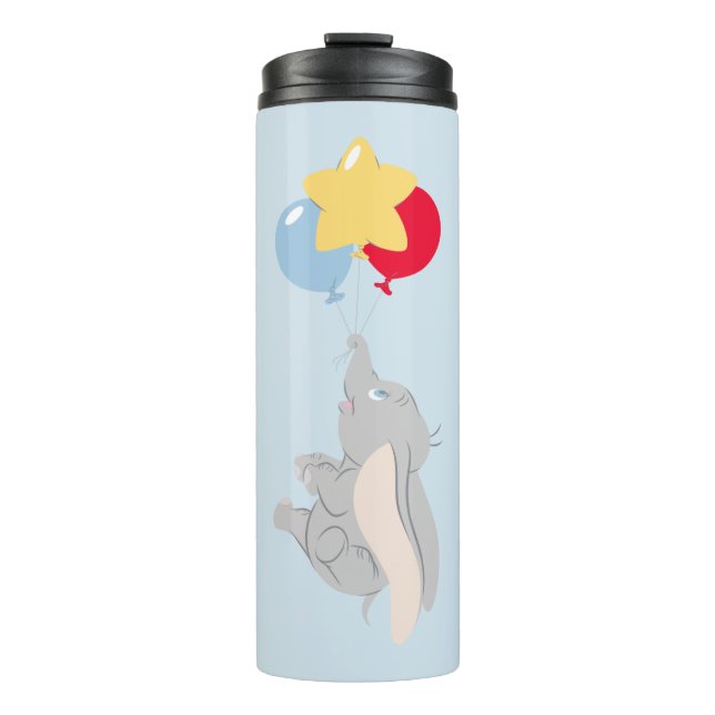 Dumbo and Colourful Balloons Thermal Tumbler (Front)