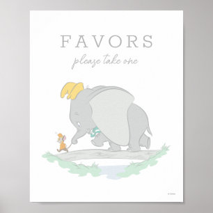 Dumbo and Timothy Q. Baby Shower Favours Poster