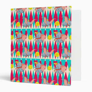 Dumbo Bright Circus Pattern Binder