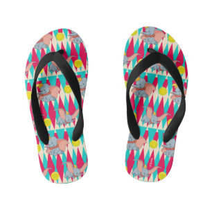 Dumbo Bright Circus Pattern Kid's Flip Flops