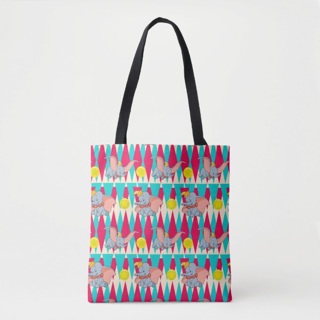 Dumbo Bright Circus Pattern Tote Bag (Front)
