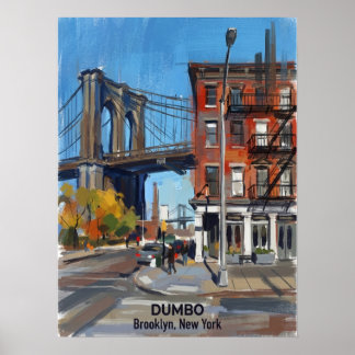 DUMBO Brooklyn New York — Iconic Bridge Poster