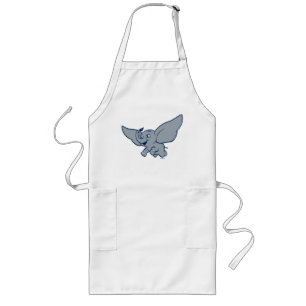 Dumbo   Cartoon Dumbo Flying With Feather Long Apron