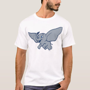 Dumbo   Cartoon Dumbo Flying With Feather T-Shirt