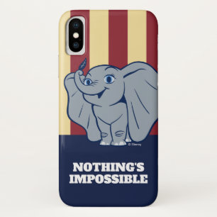 Dumbo   Cartoon Dumbo Holding Up Feather Case-Mate iPhone Case