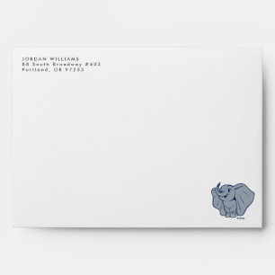 Dumbo   Cartoon Dumbo Holding Up Feather Envelope