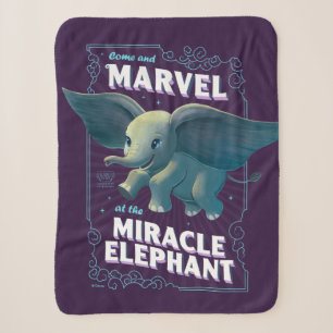 Dumbo   Come And Marvel At The Miracle Elephant Sherpa Blanket