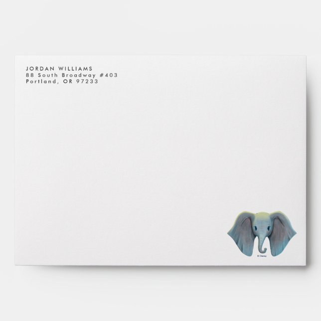 Dumbo | Cute Large Ears Painted Art Envelope (Front)