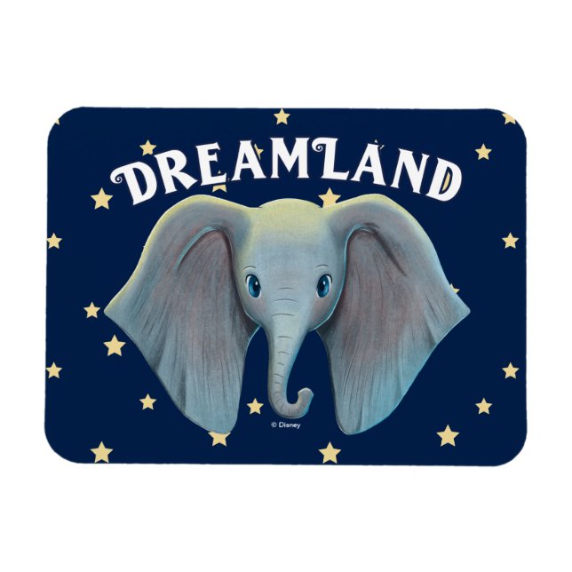 Dumbo | Cute Large Ears Painted Art Magnet (Horizontal)