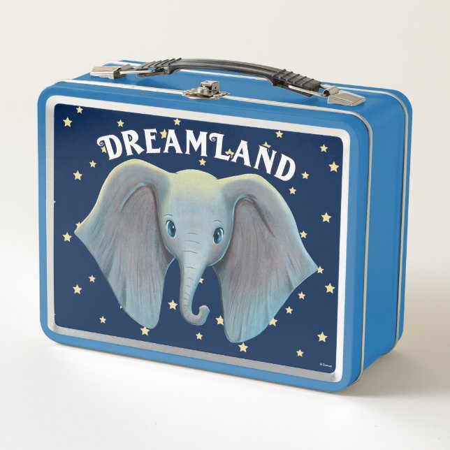 Dumbo | Cute Large Ears Painted Art Metal Lunch Box (Front)