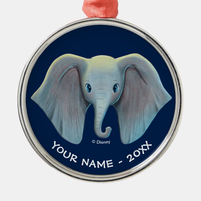 Dumbo | Cute Large Ears Painted Art Metal Ornament (Front)