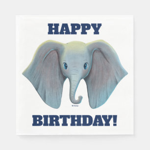 Dumbo Cute Large Ears Painted Art Napkin