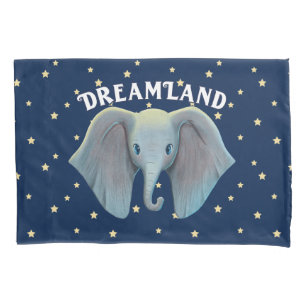 Dumbo   Cute Large Ears Painted Art Pillowcase