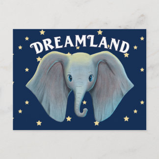 Dumbo | Cute Large Ears Painted Art Postcard