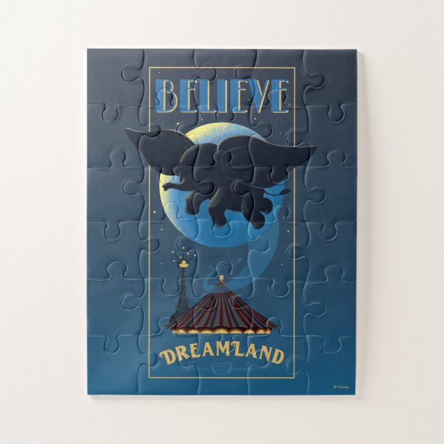Dumbo | Dreamland "Believe" Attraction Art Jigsaw Puzzle (Vertical)