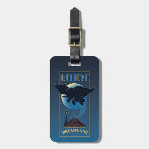 Dumbo Dreamland "Believe" Attraction Art Luggage Tag
