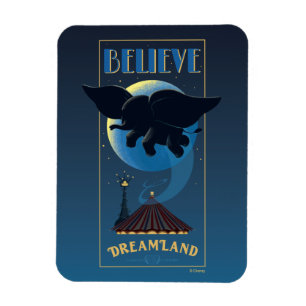 Dumbo   Dreamland "Believe" Attraction Art Magnet