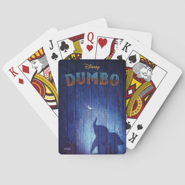 Dumbo | Dumbo Shadow With Feather Theatrical Art Playing Cards (Back)