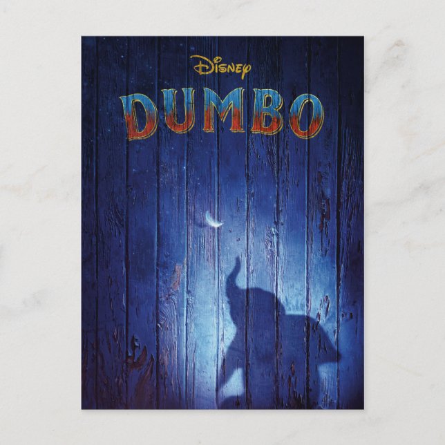 Dumbo | Dumbo Shadow With Feather Theatrical Art Postcard (Front)