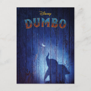 Dumbo   Dumbo Shadow With Feather Theatrical Art Postcard