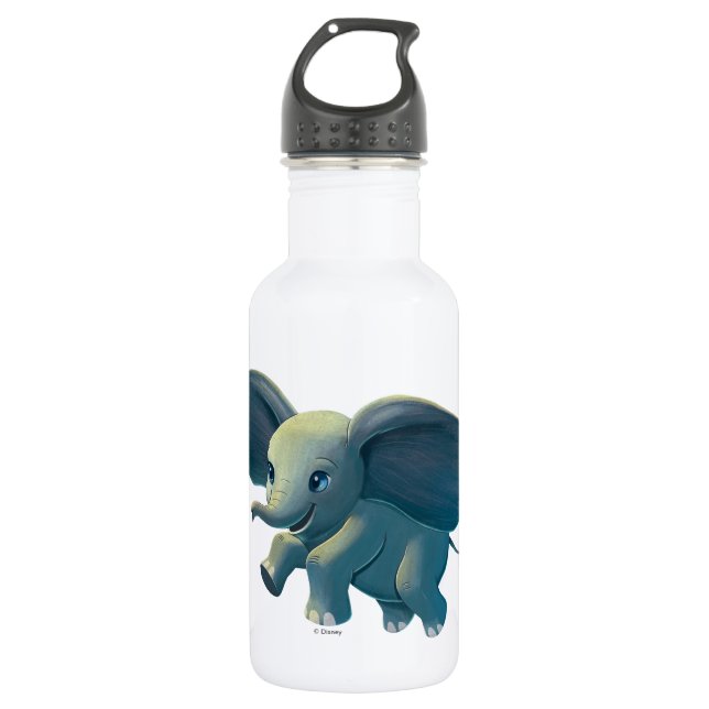 Dumbo | Flying Dumbo Painted Art 532 Ml Water Bottle (Front)