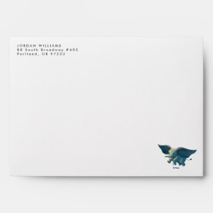Dumbo   Flying Dumbo Painted Art Envelope