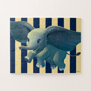 Dumbo Flying Dumbo Painted Art Jigsaw Puzzle