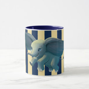 Dumbo   Flying Dumbo Painted Art Mug