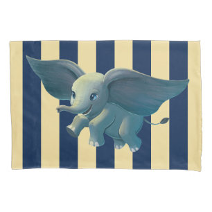 Dumbo   Flying Dumbo Painted Art Pillowcase