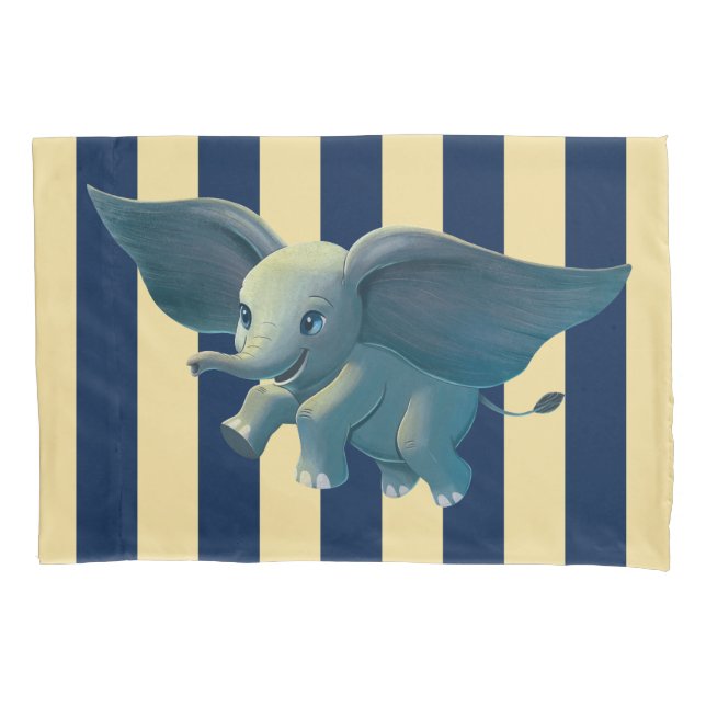 Dumbo | Flying Dumbo Painted Art Pillowcase (Front)