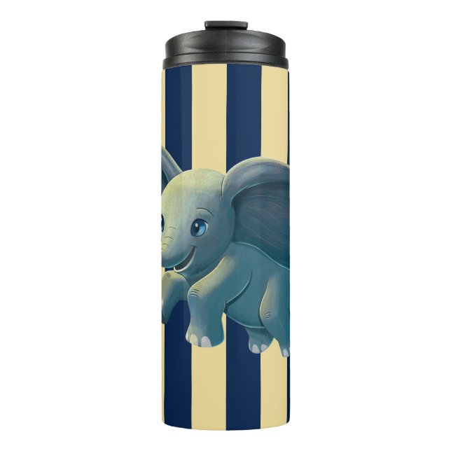Dumbo | Flying Dumbo Painted Art Thermal Tumbler (Front)
