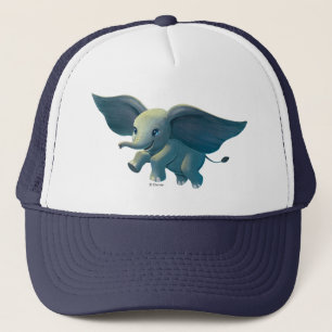 Dumbo   Flying Dumbo Painted Art Trucker Hat