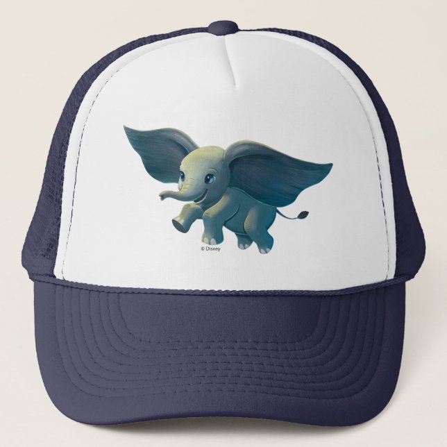 Dumbo | Flying Dumbo Painted Art Trucker Hat (Front)