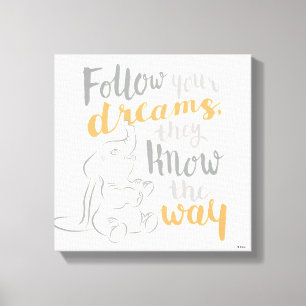 Dumbo   Follow Your Dreams Canvas Print