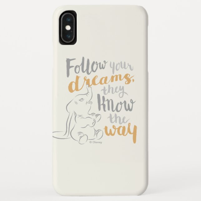 Dumbo | Follow Your Dreams Quote Case-Mate iPhone Case (Back)