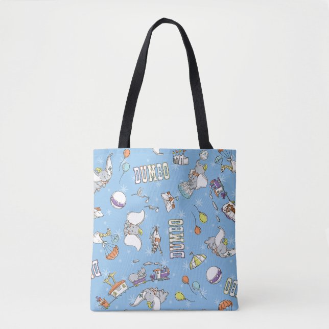 Dumbo | Fun Little Blue Pattern Tote Bag (Front)