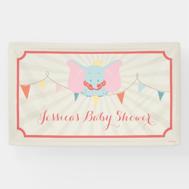 Dumbo | Girl Baby Shower Banner (Horizontal)