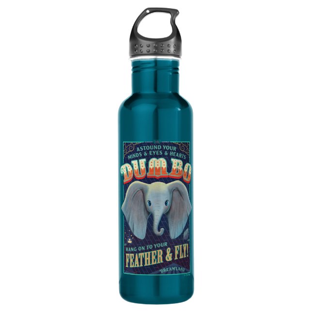 Dumbo | Hang On To Your Feather & Fly! 710 Ml Water Bottle (Front)
