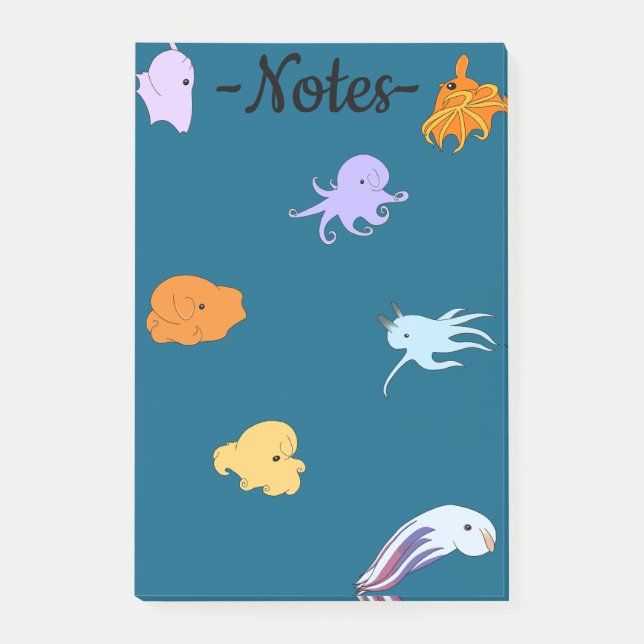 Dumbo Octopuses Post-it Notes (Front)