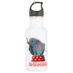 Dumbo Smiling Atop Circus Podium 532 Ml Water Bottle
