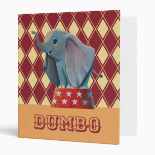 Dumbo   Smiling Atop Circus Podium Binder