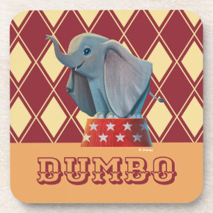 Dumbo   Smiling Atop Circus Podium Coaster