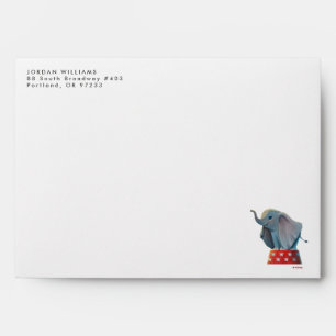 Dumbo   Smiling Atop Circus Podium Envelope