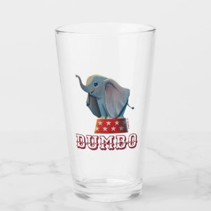 Dumbo Smiling Atop Circus Podium Glass