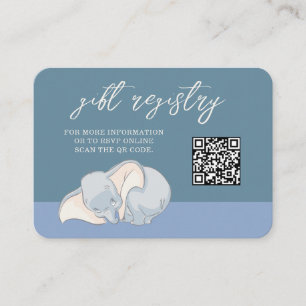Dumbo & Stork   Over the Moon Gift Registry Place Card
