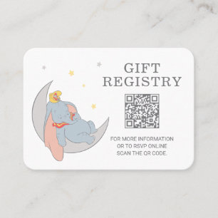 Dumbo & Stork   Over the Moon Gift Registry Place Card