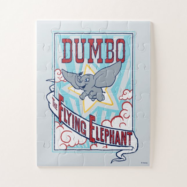 Dumbo | "The Flying Elephant" Circus Art Jigsaw Puzzle (Vertical)