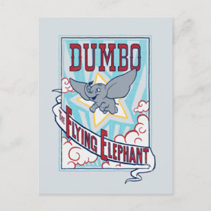Dumbo "The Flying Elephant" Circus Art Postcard