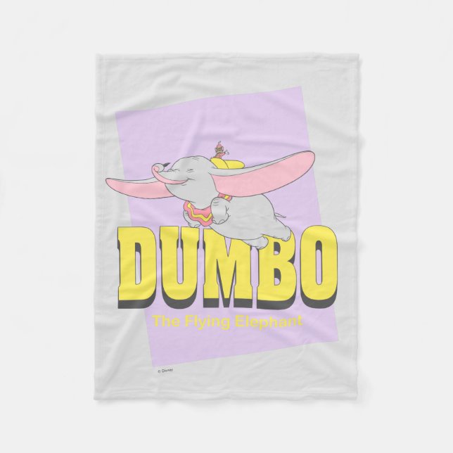 Dumbo the Flying Elephant Fleece Blanket (Front)