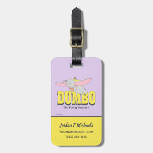 Dumbo the Flying Elephant Luggage Tag